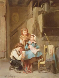 Die Puppe ankleiden